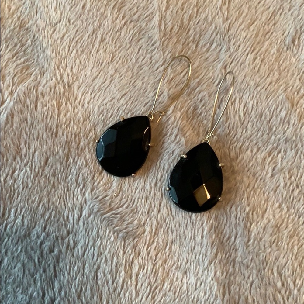 Kendra Scott Large Black Dee Earrings